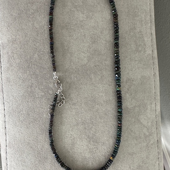 Ethiapian Black opal  Beaded Necklace - Picture 11 of 11